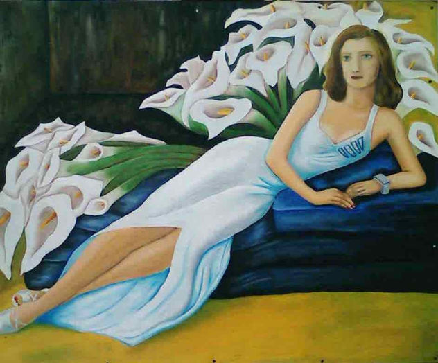 MUJER CON ALCATRACES