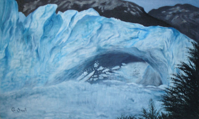 CUANDO ROMPE EL GLACIAR Oil Canvas