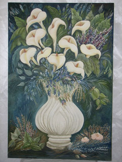 CALAS BLANCAS Oil Canvas Floral Painting