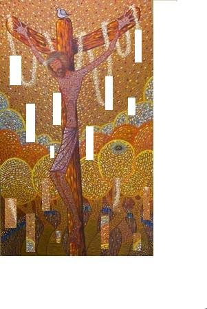 Jesús con Paisaje Fragmentado
