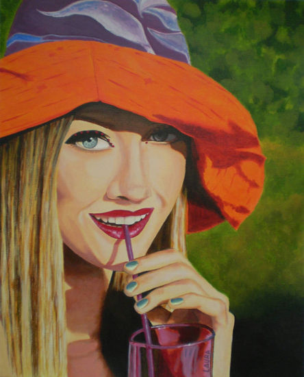 Los colores del verano Acrylic Paper Portrait