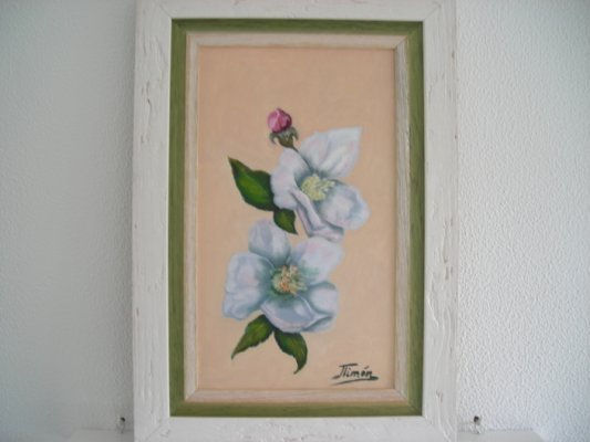 FLOR DEL ALMENDRO Oil Canvas Floral Painting