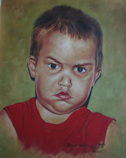 Retrato. Oil Canvas Portrait