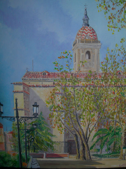 Catedral de Ciudad Real Oil Canvas Landscaping