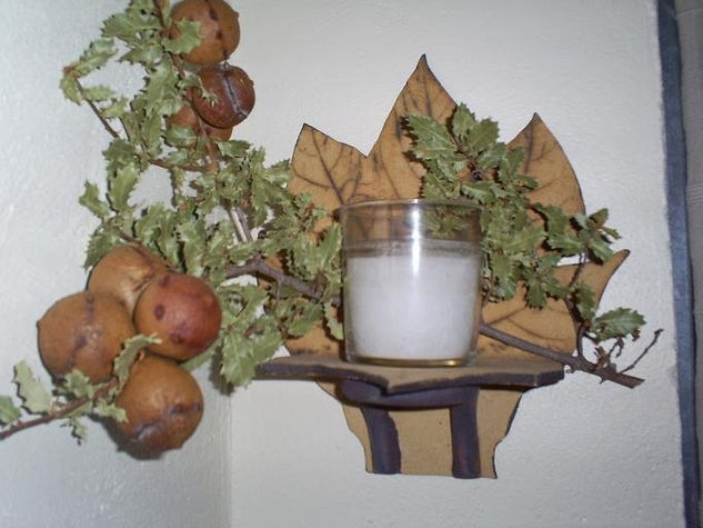 hoja para colgar con soporte portavela 