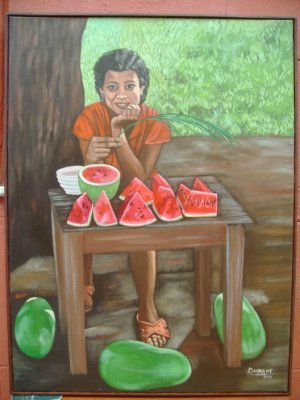 Vendedora de sandias