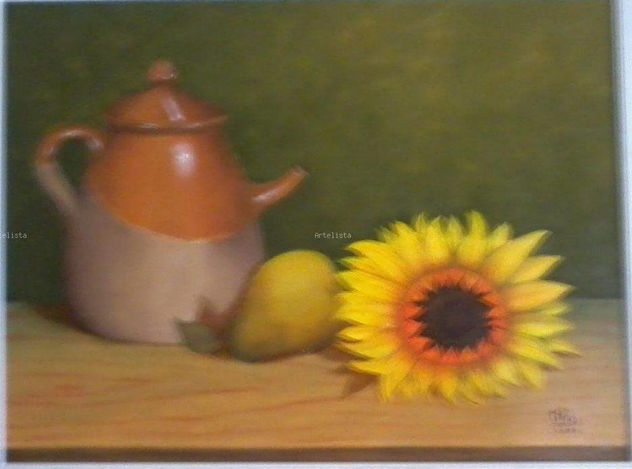 bodegon con girasol