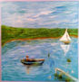 paisaje azul