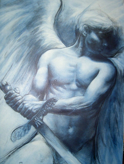 ARCANGEL MIGUEL Oil Canvas Figure Painting