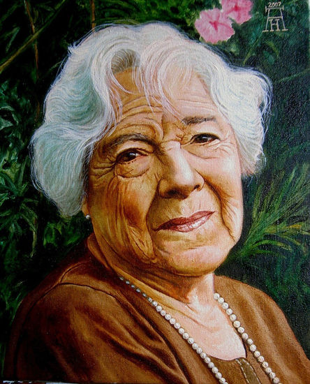 RETRATO DE ITA Oil Canvas Portrait