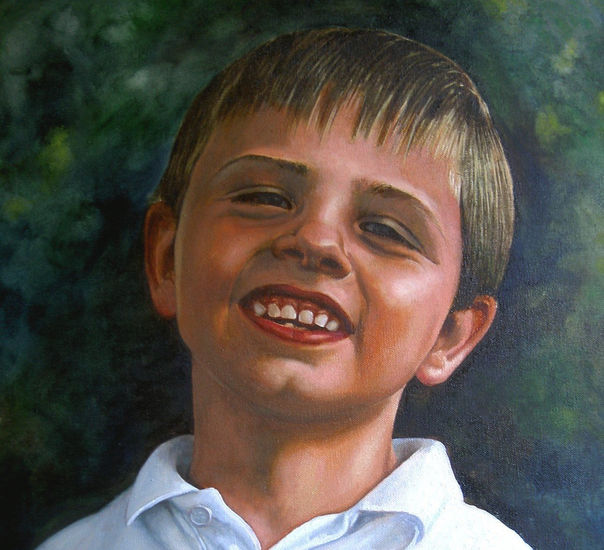 retrato de niño ingles Oil Canvas Portrait