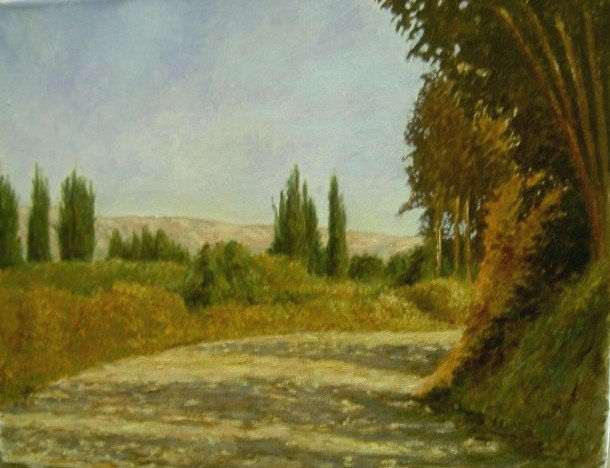 camino Oil Canvas Landscaping