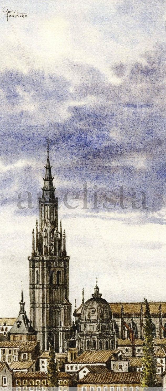Catedral desde El Valle. Toledo.