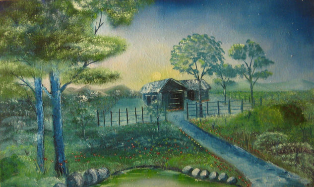 Paisaje Colombiano Oil Canvas Landscaping