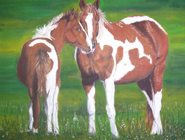 MATERNIDAD Oil Canvas Animals