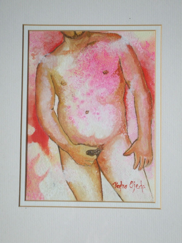 desnudo en rojo