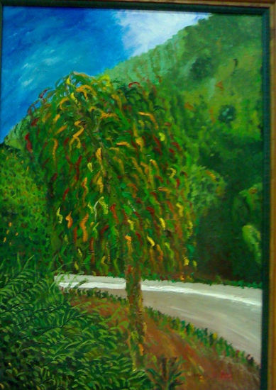 Andando por Asturias Oil Canvas Landscaping