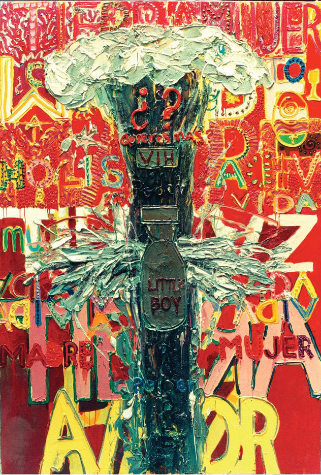 Madre Paz  (little boy), 220 x 150 cm.