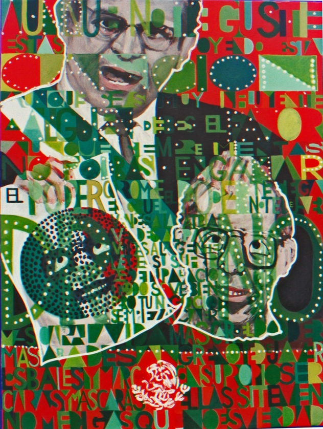 lecciones para la sana distancia o el develador de la vida nacional, 200 x 150 cm.