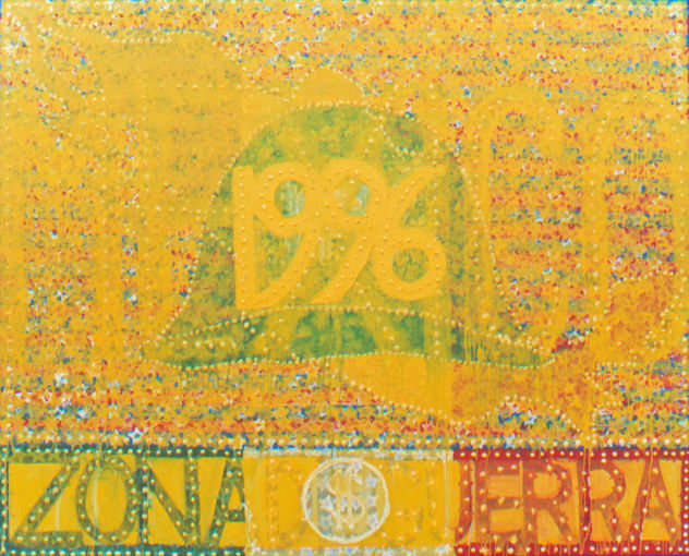 la quimera del oro  (militarización), 150 x 200 cm.