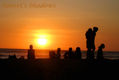 sunset's shadows