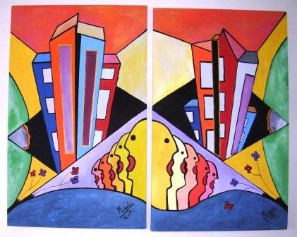 FRIVOLIDAD URBANA Acrylic Canvas Others