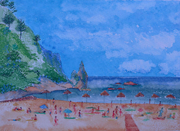 Playa de la Franca Watercolour Paper Landscaping