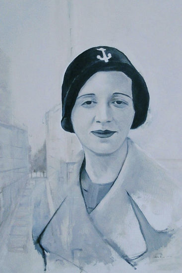 María Zambrano-1 Oil Canvas Portrait