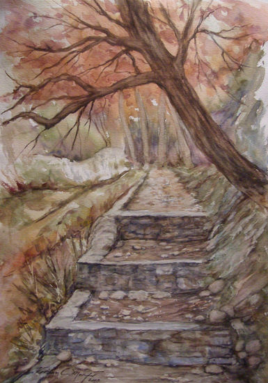 Otoño en el Pou Clar Watercolour Paper Landscaping