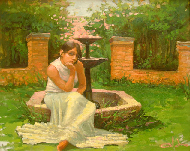 jardin secreto Oil Canvas Landscaping