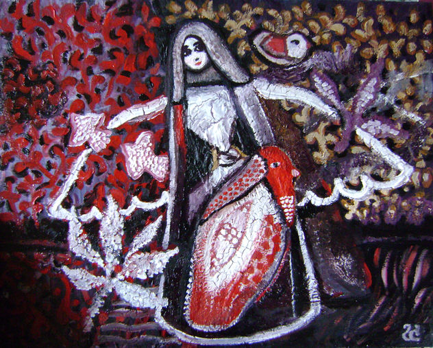 Angel With Birds