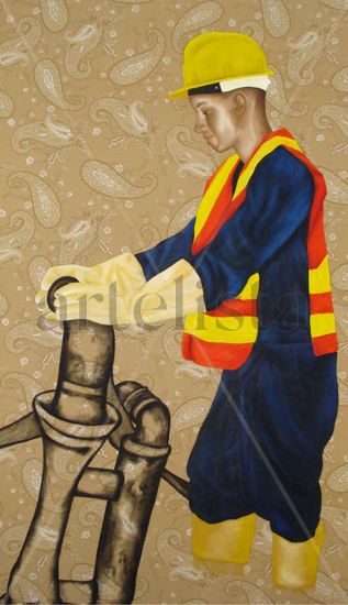 efecto anarquista Oil Canvas Figure Painting