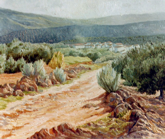 Aldea de la Concepción Óleo Lienzo Paisaje