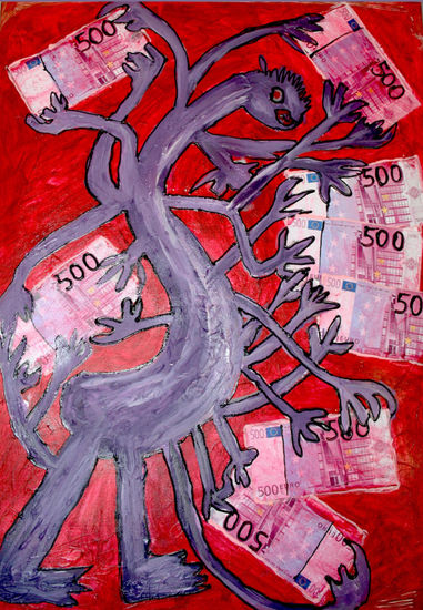 Monstruo sin cabeza ni corazón Mixed media Canvas Others