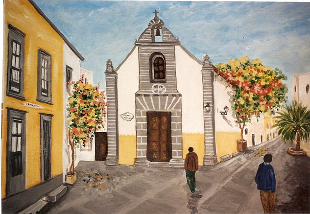 Iglesia Sto Dmgo Oil Canvas Landscaping