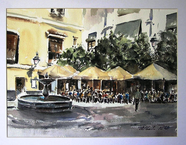 Sevilla Acuarela Papel Paisaje