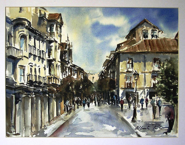 Alcala de Henares Acuarela Papel Paisaje