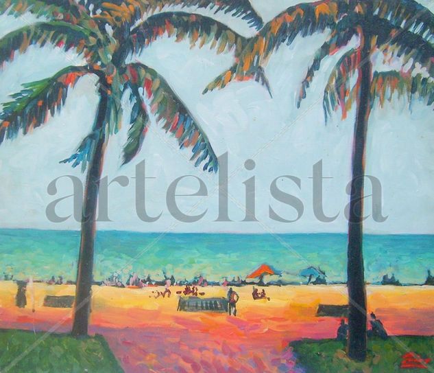 las palmeras Oil Canvas Landscaping