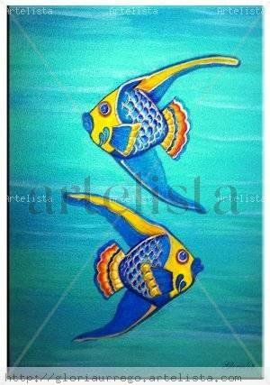 Natura Acrylic Canvas Marine Painting