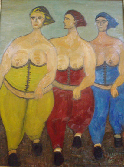 grandes damas (4) Oil Panel Nude Paintings