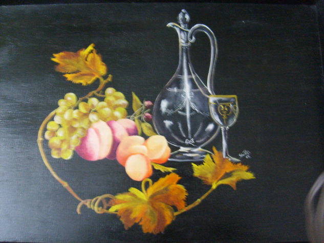 "Frutas" Acrylic Panel Still Life Paintings