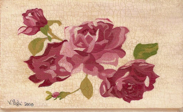 Roselline Acrylic Others Floral Painting