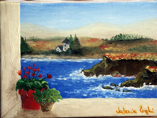 La finestra Oil Canvas Landscaping