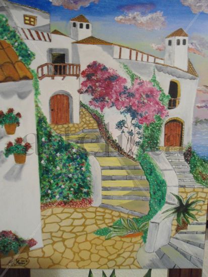 CASAS BLANCAS Oil Canvas Landscaping