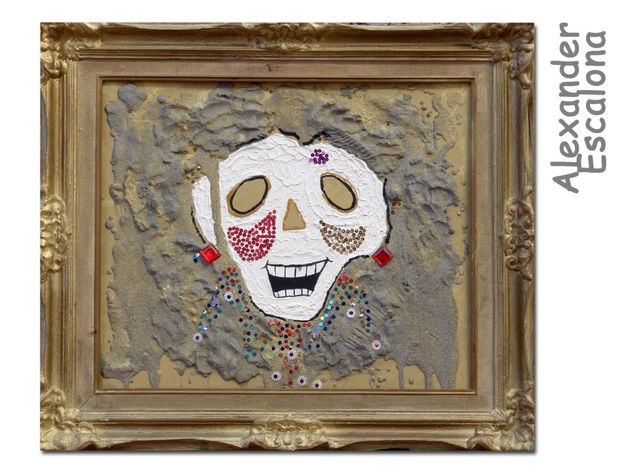 catrina clama por la paz Acrylic Canvas Landscaping