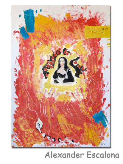 no es tan mona ni tan lisa Acrylic Card Figure Painting