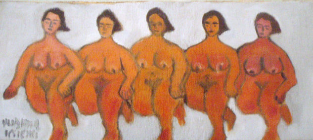 damas grandes a filo Oil Canvas Nude Paintings