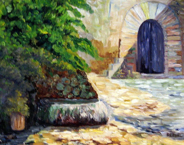 El Rincón del Pueblo Oil Canvas Landscaping