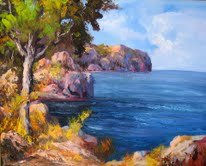 Cala Oil Canvas Landscaping