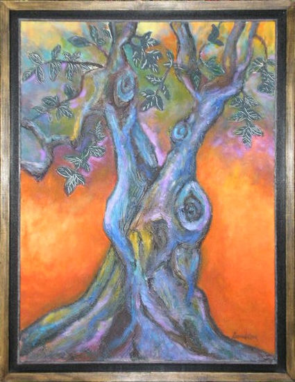 Árbol Encantado Media Mixta Lienzo